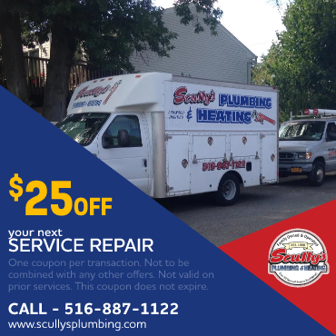 $ 25 off your next service repair coupon - Scully's Plumbing