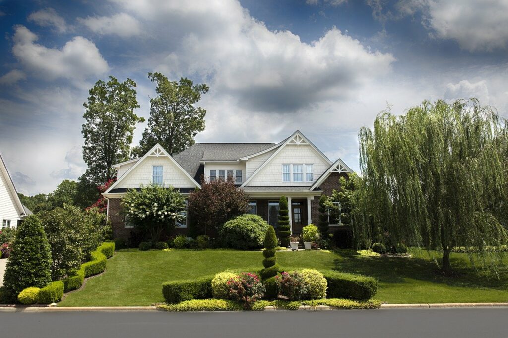Long Island home with trees that can damage sewer lines.